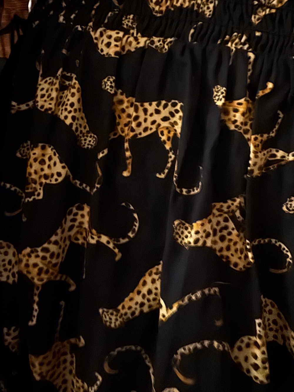 Leota square neck black cheetah dress size L l/XL NWT - Picture 7 of 10